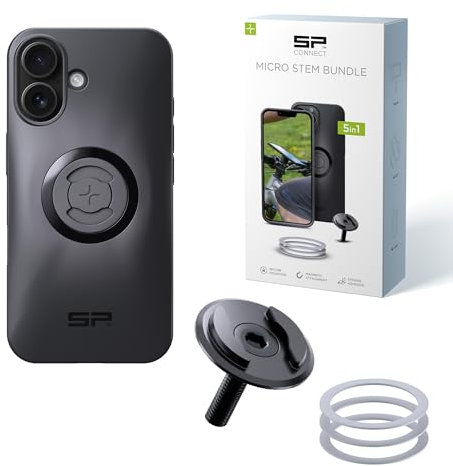 SP CONNECT Micro Stem Bundle | SPC+ | für iPhone 16 | Handy Halterung für den fahrradlenker | Smartphone Halterung Fahrrad | handyhalter