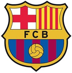 Licensed Décor Sticker mural en vinyle FC Barcelone – Club Crest – Medium 70 x 40 cm, mixte