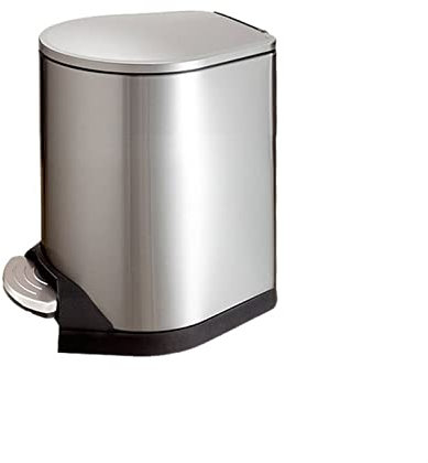 HYEFDWS Pattumiera 7L/12L/30L Pattumiera in Acciaio Inox di Grande capacità Pattumiera a Pedale Pattumiera da Cucina Pattumiera per Cucina (7L)