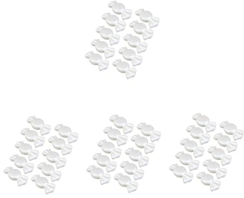 Tofficu 4 Sätze Halloween-süßigkeiten Lutscher Künstlich Gummiartig Halloween Süßigkeiten Halloween Candy Schmuck Aus Schäumen Selber Machen Süßigkeiten Schimmel Schaum Weiß 10 Stück * 4