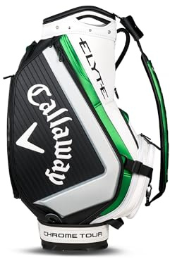 Callaway Golf ELYTE Staff Tour Tasche, Weiß/Schwarz/Grün, Tour Bag