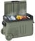 Outsunny 33L Camping Fridge Freezer Dual Zone, Portable Car Fridge 12V/24V DC & 100-240V AC, Electric Cool Box -20℃-20℃ with Wheels and LED Light, for Travel, RV, Road Trip, Picnic [Energy Class E]