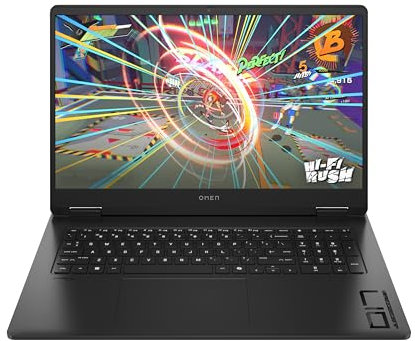 HP OMEN 17-db0004na 17.3 QHD 240Hz, AMD Ryzen 9 8945HS, NVIDIA GeForce RTX 4060 8GB, 2TB PCIe Gen 4.0x4 NVMe, 32GB DDR5, GbE, WIFI 6E & BT 5.3, UK RGB Backlit Keys, Windows 11 Pro (Renewed)