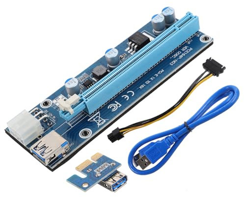 Operitacx Tarjeta Gráfica para Portátil Cable USB de 60 Cm Adaptador Pci-E X16 Compatible -E el Rendimiento Juegos para Gaming y de Video Color Negro