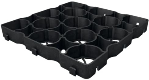 Plastic Paving Driveway Grid for Turf Grass Lawn Shed Greenhouse Base Path Paver Gravel Protector Drainage Mat (9pcs of 33.3cm x 33.3cm, Sold per 1m²)