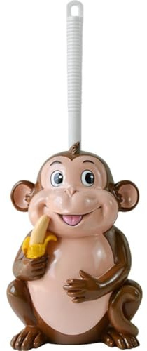 Brxmpn Kompakte Toilettenbürste, Badezimmer-neuheit, Toilettenbürstenhalter, Cartoon-Frosch, Kuh, AFFE, Harz, Toilettenschrubber-Set, Toilettenbürsten-reinigungswerkzeug