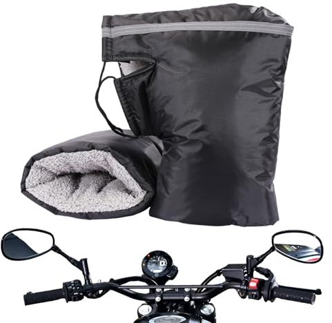 Generisch Motorrad Lenkergriffs-Handschuhe | wasserdichte Fahrrad Lenkerhandschuhe | Winter-Fahrradzubehör Für Urbanes Outdoor-Riding | Scooter Pack Sport Camping Touren Wochenendausflüge