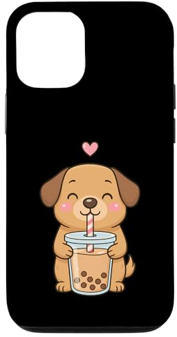 Hund Boba Tea Bubble Tea Hülle für iPhone 12/12 Pro