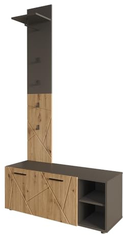 Vicco Garderobe Irma, Anthrazit/Artisan, 106 x 43 cm