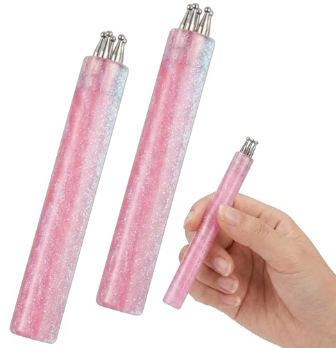 2PCS Flower Nail Art Tool, Quick Floral Nail Designs for Beginners, Portable Easy DIY Nail Decoration, Flower Dotting Tool for Beginner Enthusiast Girls Women
