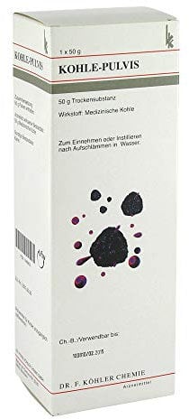 KOHLE pulvis ohne Magensonde 50 g