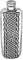 English Pewter Company 3oz Celtic Knot Design Slimline Top Pocket Hip Flask [CEL175]