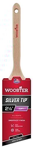 Wooster Silver Tip - Semi-Oval Angle Sash - Wall and Trim Paint Brush - 2.5 Inch