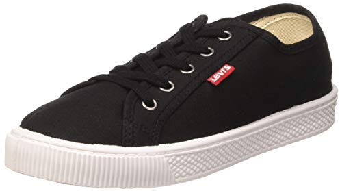 Levi's Malibu Beach S, Zapatillas Mujer, Negro (Regular Black), 40 EU