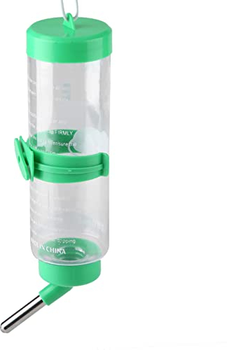 Small Animal Water Bottle, 250ml Guinea Pig Drinking Bottle Auto Non Drip Automatic Hanging Dispenser Rabbit Water Feeder for Small Pet Bunny Ferret Rat Hamster Pig Critter Hanging Water Dispenser