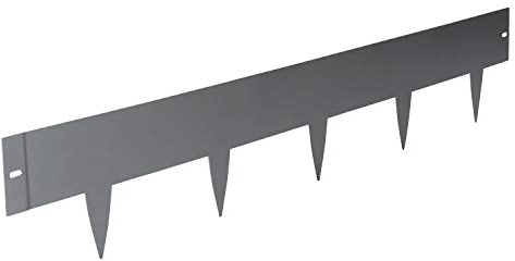 bellissa Rasenkante Spina – Beeteinfassung, Beetumrandung, Mähkante, Wegbegrenzung verzinkt 103 x 16 cm Nutzlänge 90 m