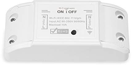 WIJIN WiFi Smart Switch Module, Wireless Timer Dimmer Switch, Compatible with Alexa/Google Home, Smart Life/Tuya APP Remote Control, 10A/2200W