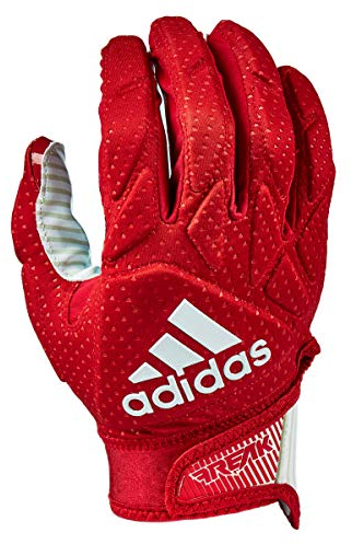 adidas Freak 5.0 Padded Football Receiver Glove, Red/White, 2X-Large