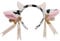 Serre-tête en peluche avec oreilles d'animaux - Clochettes - Oreilles de vache et cornes - Bandeau pour déguisement - Multicolore
