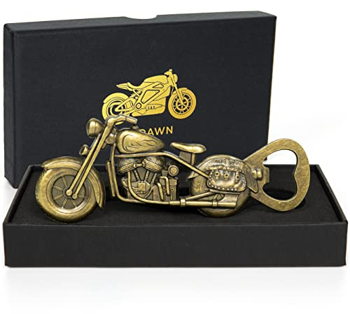 Bier geschenke für männer, ATDAWN Vintage Motorrad Flaschenöffner, Motorrad Bier Flaschenöffner, weihnachtsgeschenke Vatertagsgeschenk geburtstagsgeschenk für ihn Papa Opa mit Geschenkbox und Karte