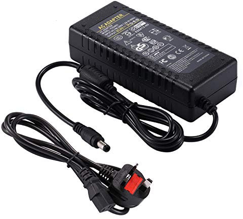 24V 3A Power Supply Adapter - COLM AC 100V-240V to DC 24 Volt 3 Amp 72W Converter Transformer 5.5x2.5mm Plug for LED Strip Light CCTV Security System