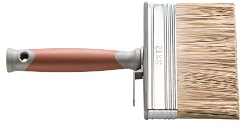 Hardy Working Tools Pinceau en Soie pour vitrifier ou vernir, Pinceau lasure Taille 100mm x 30mm, Pinceau Vernis Hauteur des Poils 55mm, Pinceau Large Peinture, peiceaux ,Série 90, A0245-905510