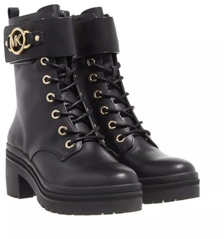 MICHAEL KORS - 40F2ROME6L Stivaletto con lacci e cerniera in pelle Michael Kors, Nero , 37 EU