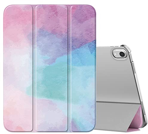 MoKo Custodia Protettiva per iPad (A16) 11a Generazione 11 Pollici 2025/10a Gen 10,9 Pollici 2022, iPad Cover in TPU e Pelle PU con Chiusura Magnetica, Sostegno, Acquarello