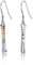 ABIGY LGBT Ohrringe Regenbogen LGBT Ohrstecker Damen 925 Sterling Silber LGBT Stolz Bar Ohrringe Liebe ist Liebe Ohrringe Homosexuell Stolz Schmuck Geschenk Weihnachten Geburtstag