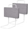 Ikodm Bettgitter 2x50cm rausfallschutz Bett Bettschutzgitter für Kinder 5-Loch Höhenverstellbar Bett Rausfallschutz Kinder, Kinderbettgitter Familienbett für Kinderbett (100cm,Leinen Grau)