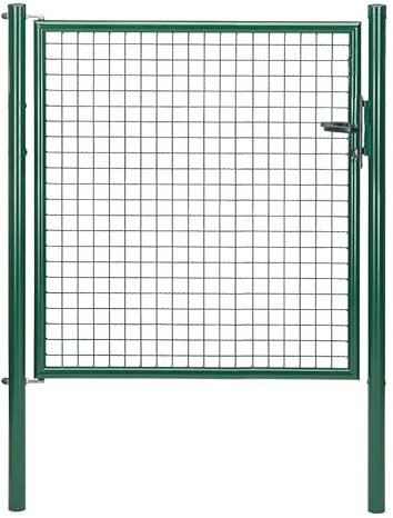 Alberts 601065 Wellengitter-Einzeltor | verschiedene Breiten und Höhen | zinkphosphatiert grün | Breite 150 cm | Höhe 125 cm