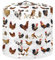 Annejudy Chicken Rooster Rice Cooker Cover Kitchen Appliance Cover Dust Cover for Instant Pot, Electric Pressure Cooker, Air Fryer and Crock Pot, Machine Washable, White