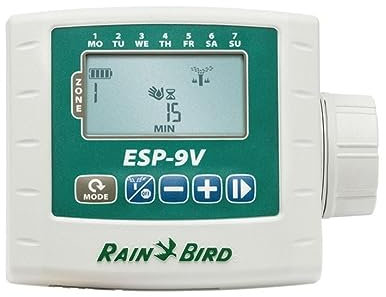 GNCGarden Programador riego ESP-9V (1 Estaciones, 9V) - Rain Bird - Programador de riego automático (Nuevo WPX1) Ordenador de riego
