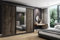 KIER FURNITURE Schiebegarderobe - Schrank Schlafzimmer – Schlafzimmerschrank – Wardrobe Bedroom – Kleiderschränke – Kleiderschrank Esche Dunkel – 250x200x62