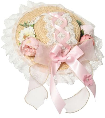 COSDREAMER Chapeau victorien pour filles et femmes, chapeau de soleil, taille S, P, Small