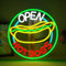 Ineonlife Open Hot Dogs Neonschilder für Wanddekoration Neonlichter für Restaurant, Dimmbare Led Business Schilder für Fast Shops Weihnachten Geburtstag Party Geschenk Dekorative 5V/2A USB Power