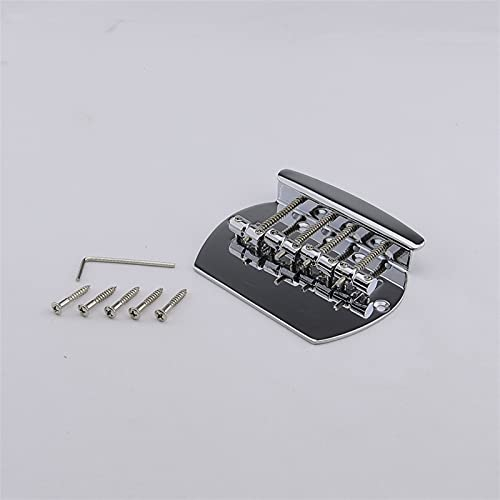 E-Gitarren Brücke 1 Satz Von 4-String- elektrischer Bassbrücke, Geeignet Für Sterling Musicman Bass Chrome (#0980)