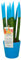 Sansevieria Cylindrica punte di velluto in vaso di ceramica colorato diametro 12 cm. altezza 35 cm, pianta vera (Azzurro)