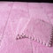 LULUMAIC 10 Stück weiche Puzzle-Schaumstoff-Bodenmatte, quadratische ineinandergreifende Teppichfliesen, Plüsch-Spielmatte, Spielzimmer, Schlafzimmer, 30,5 und 61 cm (Rosa, 30,5 x 30,5 x 0,6 cm)