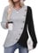 Flikity Jumpers for Women UK, Crew Neck Womens Tunic Tops Long Sleeve Top Pullover Sweater for Women Ladies Jumpers Size 18-20 Going Out Tops Spring Autumn Winter Clothes Grey XL