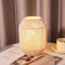 JHY DESIGN Woven Lampshade Table Lamp 22cm H Cotton Rope Bedside Lamp Cordless Small Battery Operated Lamp Decorative Bedside Lamp with 6 Hours Timer for Bedroom Living Room Weddings Parties Patio