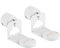 my wall HS47WL Lot de 2 Supports muraux pour Haut-parleurs rotatifs Blanc