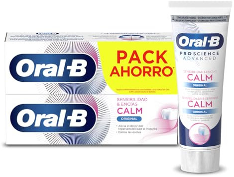 Oral-B Pro-Science Advanced Sensibilidad & Encías Calm Original Pasta Dentífrica, Pack Ahorro 2 x 75ml, 75 ml (Paquete de 2)
