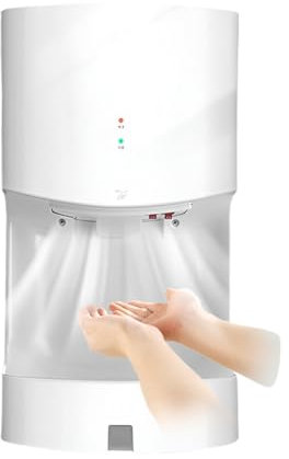 Hand Dryers for Bathrooms, Commercial Smart Induction Sensor Hand Dryers, Wall Hanging Hand-Drying Device, Automatic Induction Start Stop, Removable Drip Tray, for Toilets, Restaurant, Bathrooms B