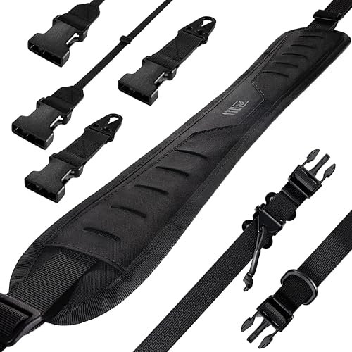 2 Punkt Sling Riemen Für Kameras Gewehrriemen Schnell 3.15 Breite Kameragurt Multifunktionale Taktische Schlinge Gurt für DSLR-Kameras Gewehr Airsoft Large Bag Einstellbar 44-61