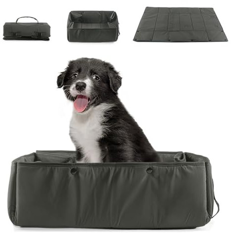 Gavigain Faltbare Haustiermatte, tragbares Hundebett, Reisekissen, kompakter Outdoor-Teppich, leicht zu reinigen, für Hunde und Katzen