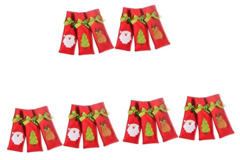 NUOBESTY 3 Sätze Weihnachten Weinflasche Tasche Weihnachtsflasche Tasche Wein Paket Tasche Weihnachts Party Christmas Trees Abdeckbeutel Für Weinflaschen Deckel Für Weinflasche 6 Stück * 3