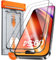 TOCOL für iPhone 15 Pro für Panzerglas, 0 Blasen Laufrolle Auto-Installation Schutzglas Stoßfest 9H Härte folie Kratzfest Anti-Fingerabdruck Anti-Öl Schutzfolie für iPhone 15 Pro, 2 Stück