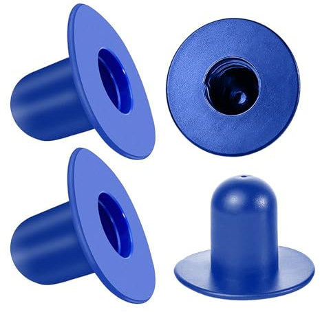 4 Stück Pool Stopfen Dichtstopfen Rohrstopfen Winterstopfen für Bestway Pool Verschlussstopfen Ablassventil Konisch Gummistopfen Pool Verschlusskappe Kompatibel mit Intex und Bestway (blau (Farbe))