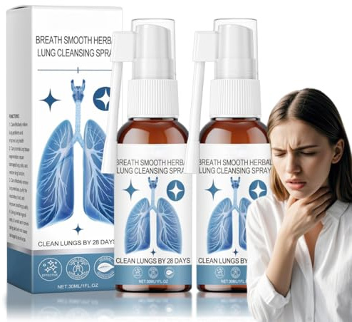 Lungenreinigungsspray & Lung Cleansing Spray – Herbal Lun/g Cleansing S pray als Schleimlöser für leichter atmen. Herb/al Lungenreinigung Sprays Herbal Lung Spray & Herbals Breath Respiratory Kräuter